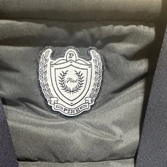 Quilted Black Tote Bag with Emblem by Pink - Picture 2 of 5